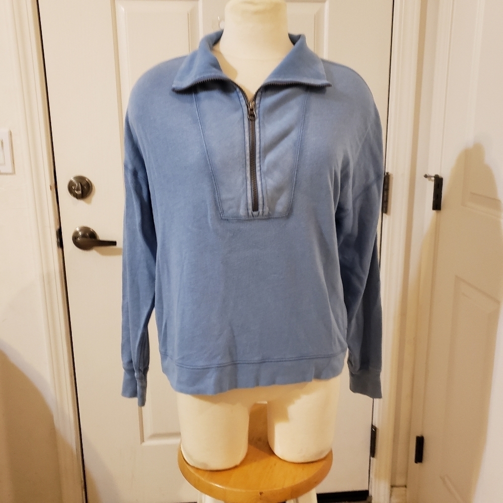 J. Crew Blue Long Sleeve Pullover